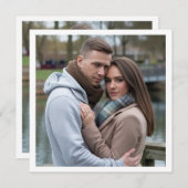 完全なカップル画像の作成招待状 招待状 (正面/裏面)