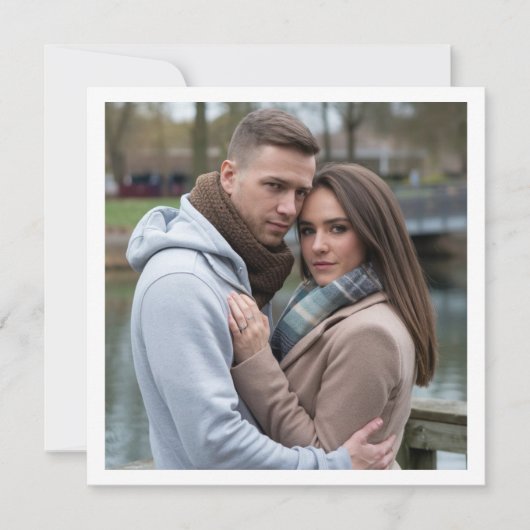 完全なカップル画像の作成招待状 招待状 (正面)