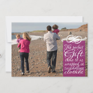 完全なギフトのクリスマスカード2014年(プラム) シーズンカード