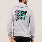 完全なジップクールケモ猫フード付きスウェットシャツ パーカ (裏面)