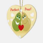 完全なナシはパーソナライズなオーナメントをつなぎます セラミックオーナメント (左)