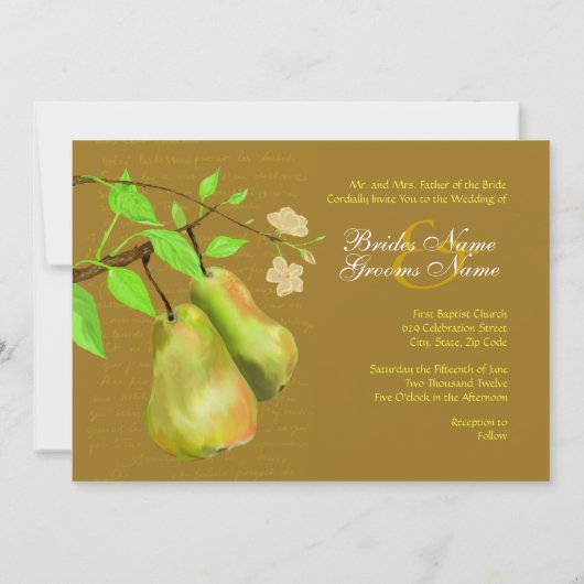 完全なナシ 招待状 (裏面)