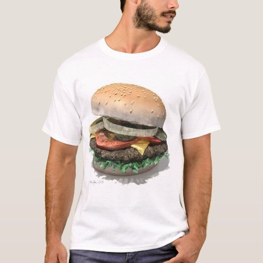 完全なハンバーガー Tシャツ (正面)