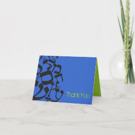 完全なバランスのバット・ミッツヴァーの感謝カード サンキューカード