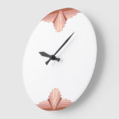 完全なバラ金ゴールド01 ラージ壁時計 (傾斜)