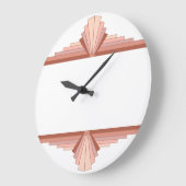 完全なバラ金ゴールド03 ラージ壁時計 (傾斜)