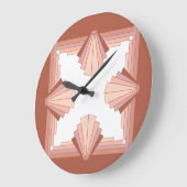 完全なバラ金ゴールド04 ラージ壁時計 (傾斜)