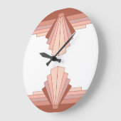 完全なバラ金ゴールド05 ラージ壁時計 (傾斜)