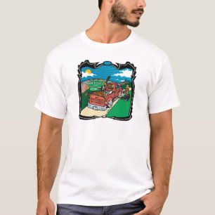 完全なバンドの上のHitchinシカゴの農家 Tシャツ