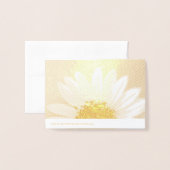 完全なヒマワリ 箔カード (裏面封筒付き)