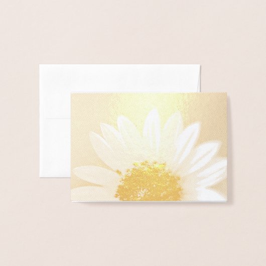 完全なヒマワリ 箔カード (封筒付き正面)