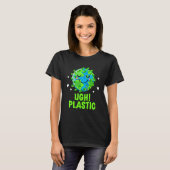 完全なプラスチック地球に優し自然ゼロ廃棄物 Tシャツ (正面フル)
