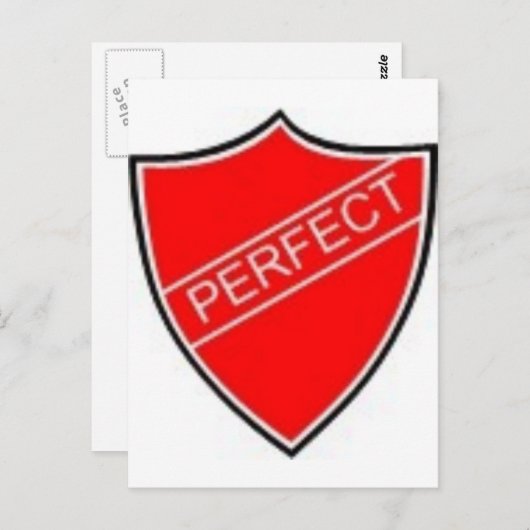 完全なプレフェクトバッジレッド ポストカード (正面/裏面)