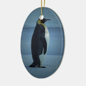 完全なペンギンのクリスマスのオーナメント セラミックオーナメント (左)