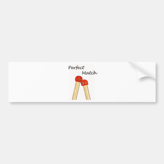 完全なマッチ バンパーステッカー (正面)