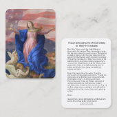 完全なメリーに米国を委託する祈りの言葉 名刺 (正面/裏面)