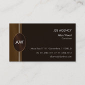 完全なモノグラム| 名刺 (正面)