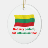 完全なリトアニア語 セラミックオーナメント (左)