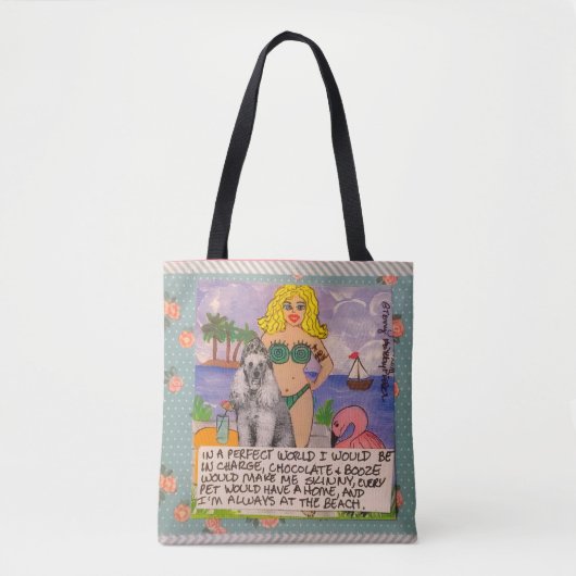 完全な世界トートであらゆる犬にaがあります トートバッグ (正面)