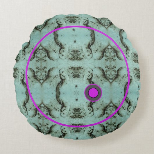 完全な丸い綿装飾用クッション ラウンドクッション (正面)