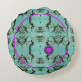 完全な丸い綿装飾用クッション ラウンドクッション (裏面)