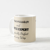 完全な人類学者及びコーヒー専門家事実上 コーヒーマグカップ (正面左)