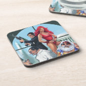 完全な保護所のコルクのコースター コースター (左側)