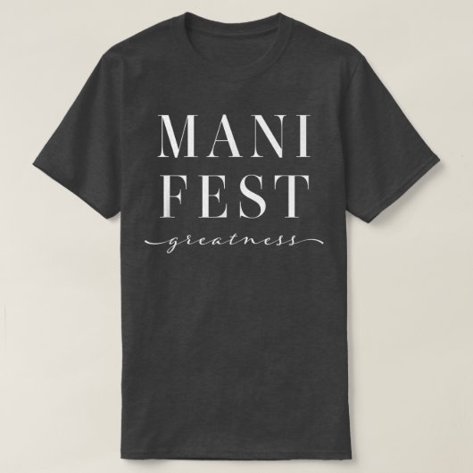 完全な信仰は偉大な肯定を示前向きす Tシャツ (デザイン正面)