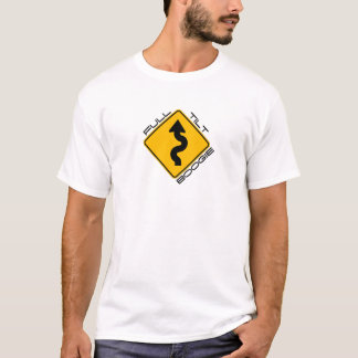 完全な傾きのブギウギ-前方の曲がりくねった道 Tシャツ