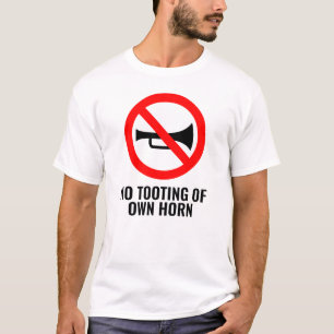 完全な兆候ではない:自分自身のホーンの暴動なし Tシャツ