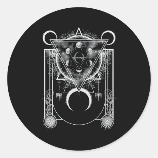 完全な円を描く「創造力」 ラウンドシール (正面)