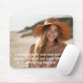 完全な写真とシンプル文字（下） マウスパッド (マウス)