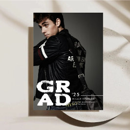 完全な写真の卒業発表と招待 招待状