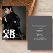 完全な写真の卒業発表と招待 招待状