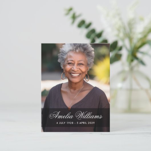 完全な写真悔やみや弔慰の失感謝してい敗 サンキューカード (スタンド正面)