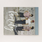 完全な写真 – 垂直カスタムスクリプトファミリ文字 ジグソーパズル (横)