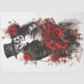 完全な分離でスケルトンを組み合わせる開花 薄葉紙 (正面)