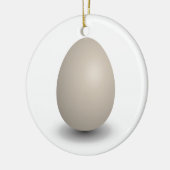 完全な卵 セラミックオーナメント (左)