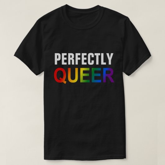 完全な同性愛者（レインボー） LGBTQ+プライド Tシャツ (デザイン正面)