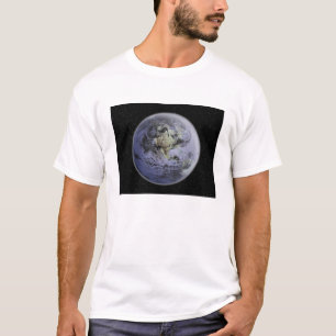 完全な地球のデジタルによって高められるイメージ Tシャツ
