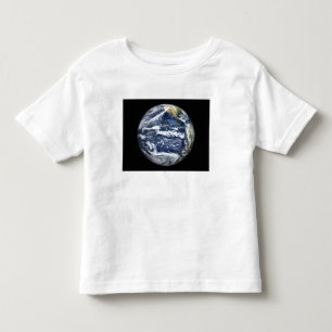 完全な地球の眺めは太平洋のOcに集中しました トドラーTシャツ