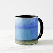 完全な嵐の抽象美術の風景画 コーヒーマグカップ (正面右)