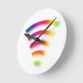 完全な強さWIFI ラウンド壁時計 (傾斜)