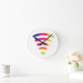 完全な強さWIFI ラウンド壁時計 (ホーム)