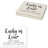 完全な愛の宝くじスクラッチカード結婚式の引き出物 ラバースタンプ (押印)