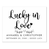 完全な愛の宝くじスクラッチカード結婚式の引き出物 ラバースタンプ (インプリント)