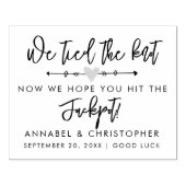 完全な愛の宝くじスクラッチカード結婚式の引き出物 ラバースタンプ (インプリント)