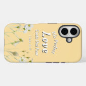 完全な愛は恐怖を追い出す 花柄 聖書の詩 Case-Mate iPhoneケース (裏面 (横))