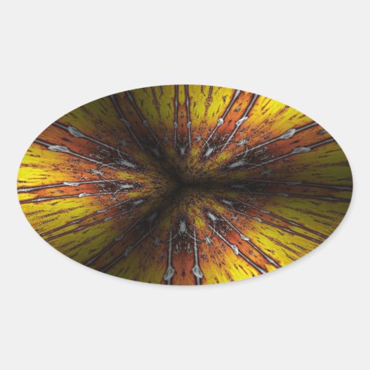 完全な感情 楕円形シール (正面)