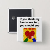 完全な手、完全なハート 缶バッジ (正面&裏面)